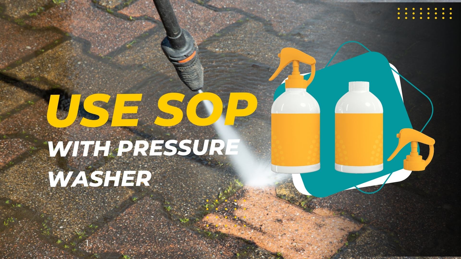 use soap with pressure washer